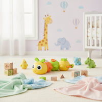 Pressable Caterpillar Toy Textured Press Toy with Sound Tactile Sensory for Toddlers