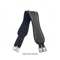 English Saddle Girth Contoured Padded Saddle Girth Equestrian Gear Metal Buckle Stitched Edges