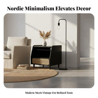 Woven Front End Table small-sized Size accent Storage Table handmade for Entryway