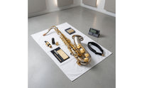 B♭ Tenor Saxophone Brass Tenor Saxophone with Embouchure Piece Comfortable Woodwind for Students, Lessons