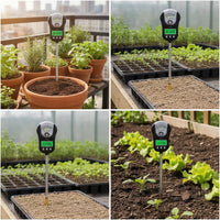 7-in-1 Soil Tester Multi-Functional Moisture Meter with LCD Display Easy to Use
