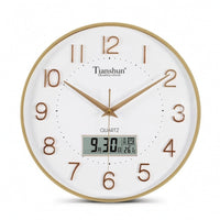 Wall Clock with Calendar Easy to Read Round Wall Clock Modern for Living Room
