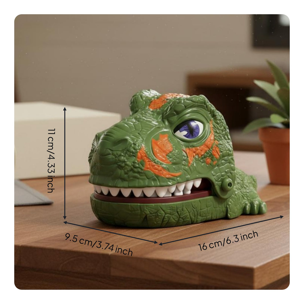 Finger Biting Dinosaur Toy Portable Biting Hand Game Great Gift Dinosaur Tooth Game for Kids