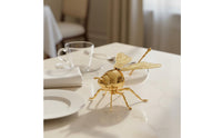 Gold Bee Sugar Pot Transparent Body Honey Jar with Spoon Easy to Clean