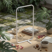 Single-Rod Clothes Rail Floor-Standing Clothing Rack Narrow outline for Students