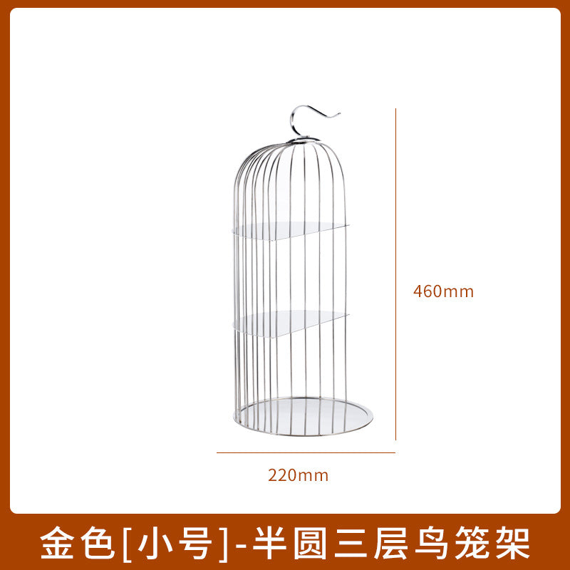 Silver / Semicircle 3-tier S