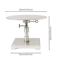 Bonsai Shaping Turntable Professional Use Stainless Steel Bonsai Stand Stable Base Plant Turntable for Professionals, Workshop, Studio