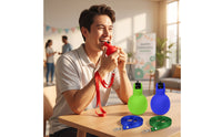 3 Pieces Hand Press Whistle with Lanyard Portable PVC Press Whistle with Lanyard for Sports Training