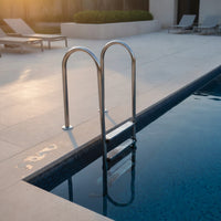 Stainless Steel Pool Ladder Anti-Slip 3 Step Pool Ladder Resistant for Homeowners, Families, in-Ground Pools