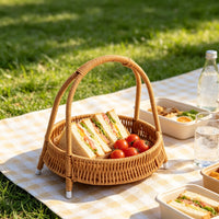 3 Tier Fruit Basket Decorative 3 Tier Fruit Stand Space Saving for Picnic