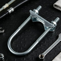 Antenna Mast Clamp Galvanized Mast Clamp with U-Fasteners Serrated Pole Mounting Bracket for Installers, Hobbyists, Communications Installations