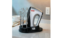 300W Electric Hand Mixer Easy to Hold Handheld Egg Beater Whisk Mixer Low Noise Portable Electric Hand Whisk for Home Baking, Cake Making, Dessert Prep
