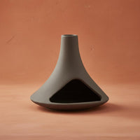 Heat Resistant Palo Sacred Holder Minimalist Design Ceramic Sage Burner Terracotta Incense Chimney for Meditation Practitioners, Spa, Altar