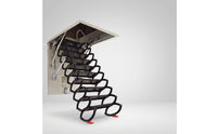 Retractable Attic Ladder Space-Saving Telescopic Attic Ladder Manual Folding Loft Steps for Homeowners, Overhead Opening