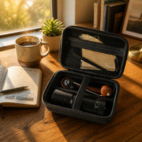 Manual Coffee Case Hard Shell Coffee Case with Zipper Guarding for Journeyers, Camping