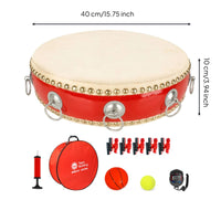Drum with Rope Handles Practice Group Activity Drum Portable Manual for Teachers