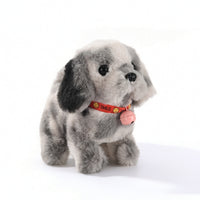 Walking Toy Dog with Bell Moving Electronic Dog Toy Interactive Stuffed Puppy Animated Stuffed Animal Barking for Children