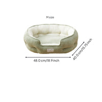 Pet Bed, Cozy Dog & Cat Bed, Plush, Calming, Washable