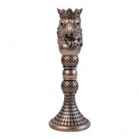Lion Sculpture with Crown Decorative Lion Statue with Crown Majestic