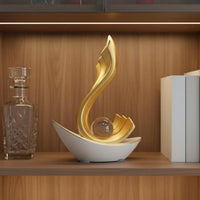 Modern Auspicious Decor Statue Luxury Sailboat Ornament Minimalist for Entryway