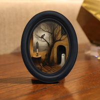 Halloween Crow Ghost Witch Picture Frame for Wall Decor