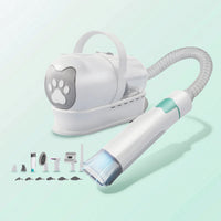 Allcomprehensive Pet Grooming Kit with Vacuum Mess-Messless Dog Grooming Vacuum with Hose Multifunctional Detachable for Deshedding