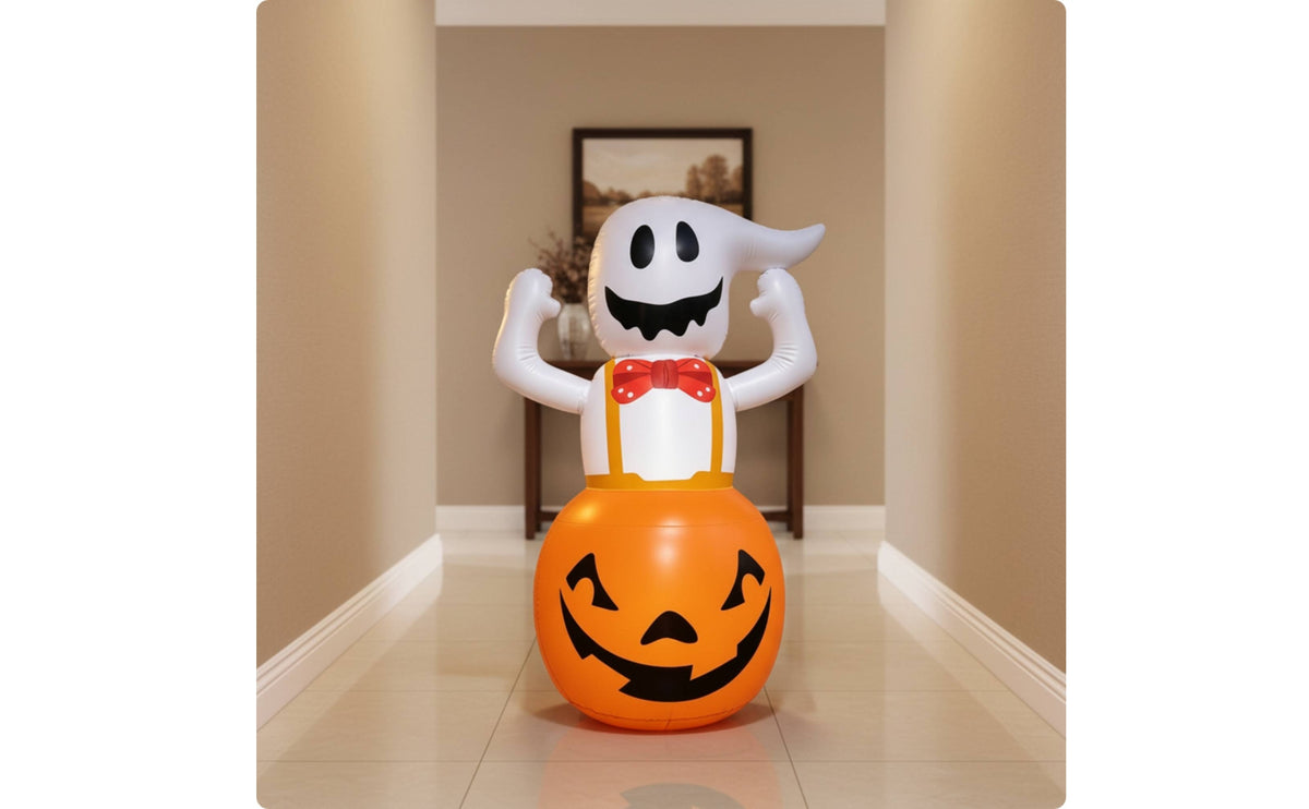 Inflatable Inflatable Specter With | Lighted, Pumpkin specter Inflatable, for Yard