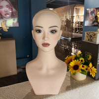 假发模特头化妆头模双肩半身白人假人饰品拍照道具直播假发店模型