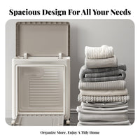 Foldable Fabric Box Large Capacity Home Organization Stackable Design for Closet