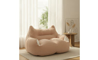 Soft Leisure Chair Padded Bean Bag Sofa Low-to-the-Ground Floor Lounger Cushioned for Gamers, Bedroom, Living Room, Play Area, Balcony