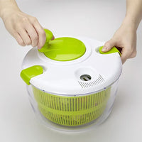 5L水果菜篮大号甩干机创意洗菜盆甩干沥水篮甩水厨房脱水器手动摇