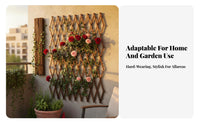 Expandable Wooden Trellis Adjustable Size Expandable Lattice Panel Decorative lattice Weather-Resistant for homeowners
