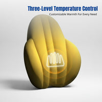 Heated Support Pad, Viscoelastic Foam Backrest, Office Chair, Electric Heating, Waist Pillow, Adjustable Temperature