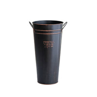 Iron Container with Handles Industrial Flower Container with Handles Shabby Chic
