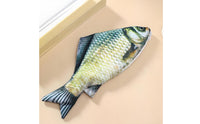 Multi-Purpose Aquatic Creature Shaped Writing Utensil Case Zipper Closure Realistic Aquatic Creature Pouch Novelty Carp Bag for Students, Kids, Fishing Enthusiasts, School, Office