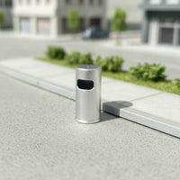 Realistic Miniature Trash Bin Small-Scale Scene Ornament Compact Diorama Accessory Lifelike for Dioramas