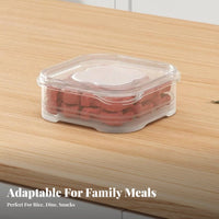 without costzer Portion Box Multi-Functional Stackable Clear food container Dishwasher Safe