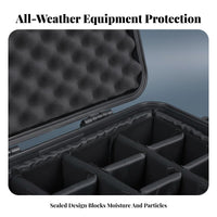 Wheeled Hard Trunk Waterproof Equipment Case impact Resistant for Photographers