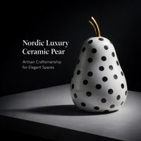 Fruit Sculpture for Home, Living Room, Modern Minimalist Ceramic Figurine, Abstr #variant:Pear D23002/ 12.5*12.5*19cm