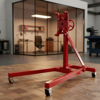 Die-Cast Model Engine Stand 1/10 Scale Miniature Engine Stand Self-Assembly Space-Saving for Hobbyists, Collectors, Dioramas, Workbenches