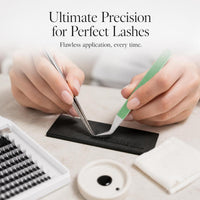JONBOS Eyelash Extension Tweezers for Beginners and Professionals