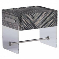 Wavy Side Table Modern Minimalist design Nightstand Italian-Inspired for Families