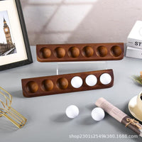 Wooden Golf Ball Display Stand for Desk