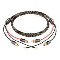 Turntable Cable with Ground Wire High Fidelity Sound for Audiophiles