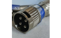XLR to Thread Adapter Silver Inline Coupler Rugged for Tight Confined Areas