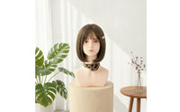 Hairpiece Display Head Smooth Mannequin Head with Shoulders Display Bust for Hair Stylists, Salons, Studios