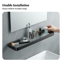 safety glass Shelf Multi-Functional Railed Glass organizer Safety Rails for Adults
