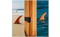 Single Fin Textured surfboards Fin with Screw Molded Screws for Longboarding