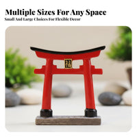 Japanese Torii Resin Figurine, Desktop Ancient Architecture Model
