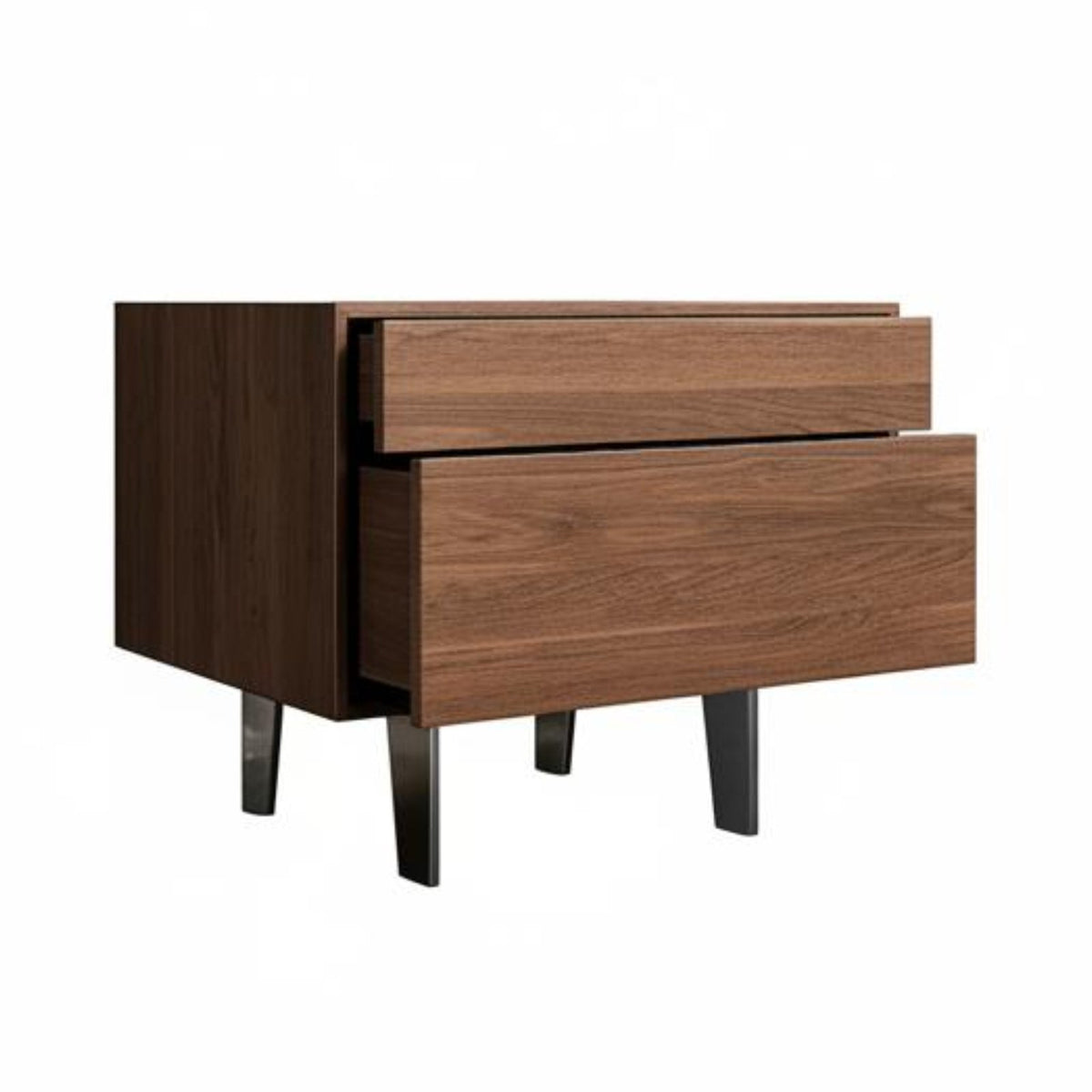 Single-Drawer End Table Minimalist Design Nightstand Light Luxury Aesthetic